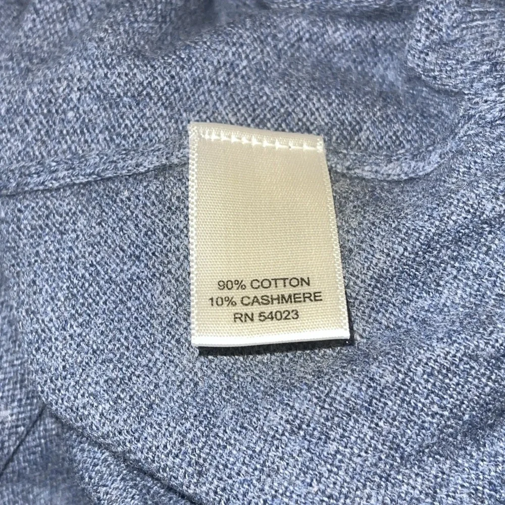 Banana Republic‎ Sweater Men M Blue Cashmere Blend Long Sleeve Preppy